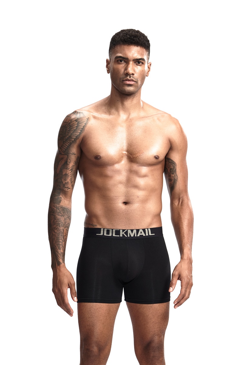 6PUSH-UP boxerky s vložkami pro sexy zadek BLACK